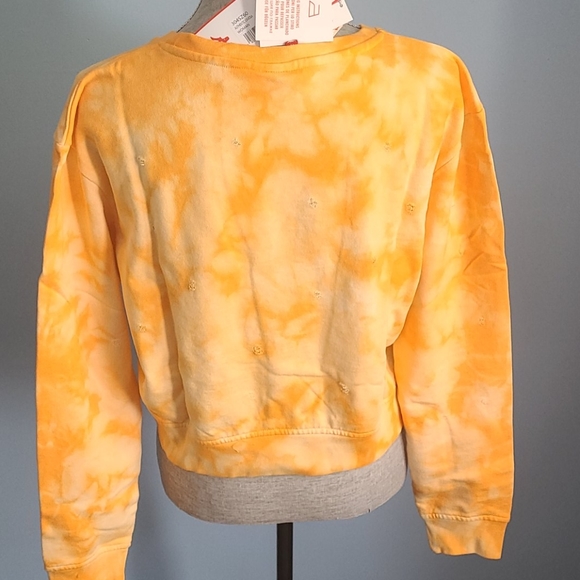 Kappa Cavosa Orange Tie Die Crop Sweatshirt NWT - Picture 5 of 11
